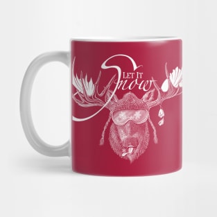 Moose Happy - Let It Snow Mug